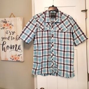 UA button up, collared shirt